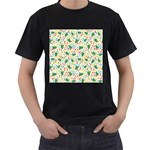 pop art christmas tree Men s T-Shirt (Black)