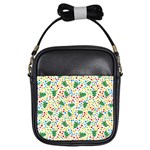 pop art christmas tree Girls Sling Bag