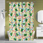 pop art christmas tree Shower Curtain 48  x 72  (Small)