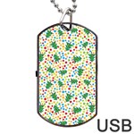 pop art christmas tree Dog Tag USB Flash (One Side)