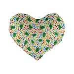 pop art christmas tree Standard 16  Premium Heart Shape Cushion 