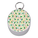 pop art christmas tree Silver Compass (Mini)