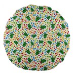 pop art christmas tree Large 18  Premium Flano Round Cushion 