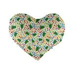 pop art christmas tree Standard 16  Premium Flano Heart Shape Cushion 