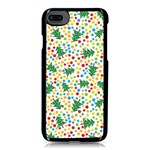 pop art christmas tree Apple iPhone 8 Seamless Case (Black)