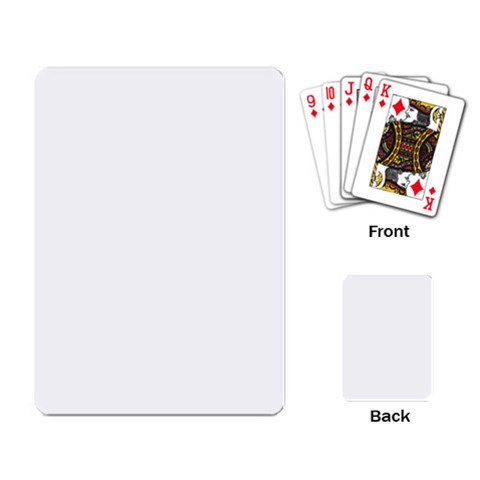 (email HDsupport for image) Playing Cards Single Design from ArtsNow.com Back