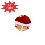 Sexy Mrs Santa Claus 1  Mini Button (10 pack) 