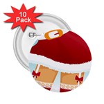 Sexy Mrs Santa Claus 2.25  Button (10 pack)