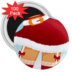 Sexy Mrs Santa Claus 3  Magnet (100 pack)