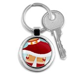 Sexy Mrs Santa Claus Key Chain (Round)