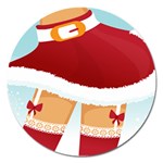 Sexy Mrs Santa Claus Magnet 5  (Round)