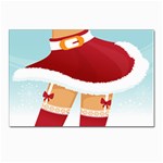 Sexy Mrs Santa Claus Postcard 4 x 6  (Pkg of 10)