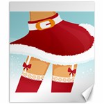 Sexy Mrs Santa Claus Canvas 8  x 10 