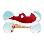 Sexy Mrs Santa Claus Dog Tag Bone (One Side)