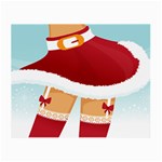 Sexy Mrs Santa Claus Small Glasses Cloth (2 Sides)