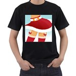 Sexy Mrs Santa Claus Men s T-Shirt (Black)