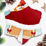 Sexy Mrs Santa Claus Snowflake Ornament (Two Sides)