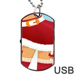 Sexy Mrs Santa Claus Dog Tag USB Flash (One Side)