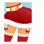 Sexy Mrs Santa Claus Small Garden Flag (Two Sides)