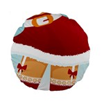 Sexy Mrs Santa Claus Standard 15  Premium Round Cushion 