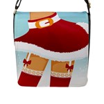 Sexy Mrs Santa Claus Flap Closure Messenger Bag (L)