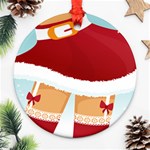 Sexy Mrs Santa Claus Ornament (Round)