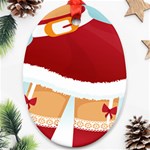 Sexy Mrs Santa Claus Ornament (Oval)