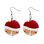 Sexy Mrs Santa Claus 1  Button Earrings