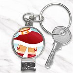 Sexy Mrs Santa Claus Nail Clippers Key Chain