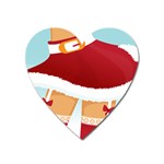 Sexy Mrs Santa Claus Magnet (Heart)