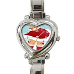 Sexy Mrs Santa Claus Heart Italian Charm Watch