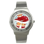 Sexy Mrs Santa Claus Stainless Steel Watch