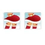 Sexy Mrs Santa Claus Cufflinks (Square)