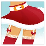 Sexy Mrs Santa Claus Large Satin Scarf (Square)