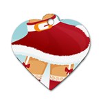 Sexy Mrs Santa Claus Dog Tag Heart (Two Sides)