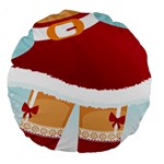 Sexy Mrs Santa Claus Large 18  Premium Round Cushion 