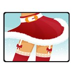 Sexy Mrs Santa Claus Double Sided Fleece Blanket (Small)