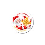 Santa Claus Happy New Year Golf Ball Marker (10 pack)