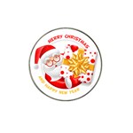 Santa Claus Happy New Year Hat Clip Ball Marker