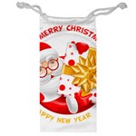 Santa Claus Happy New Year Jewelry Bag