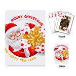 Santa Claus Happy New Year Playing Cards Single Design