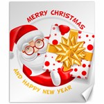 Santa Claus Happy New Year Canvas 8  x 10 