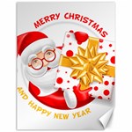 Santa Claus Happy New Year Canvas 12  x 16 