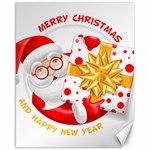 Santa Claus Happy New Year Canvas 16  x 20 