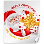 Santa Claus Happy New Year Canvas 20  x 24 