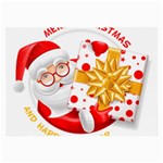 Santa Claus Happy New Year Large Glasses Cloth