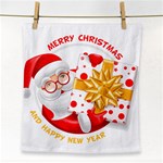 Santa Claus Happy New Year Face Towel