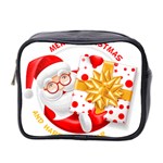 Santa Claus Happy New Year Mini Toiletries Bag (Two Sides)