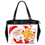 Santa Claus Happy New Year Oversize Office Handbag (2 Sides)