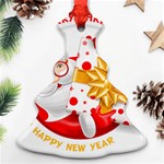 Santa Claus Happy New Year Ornament (Christmas Tree) 